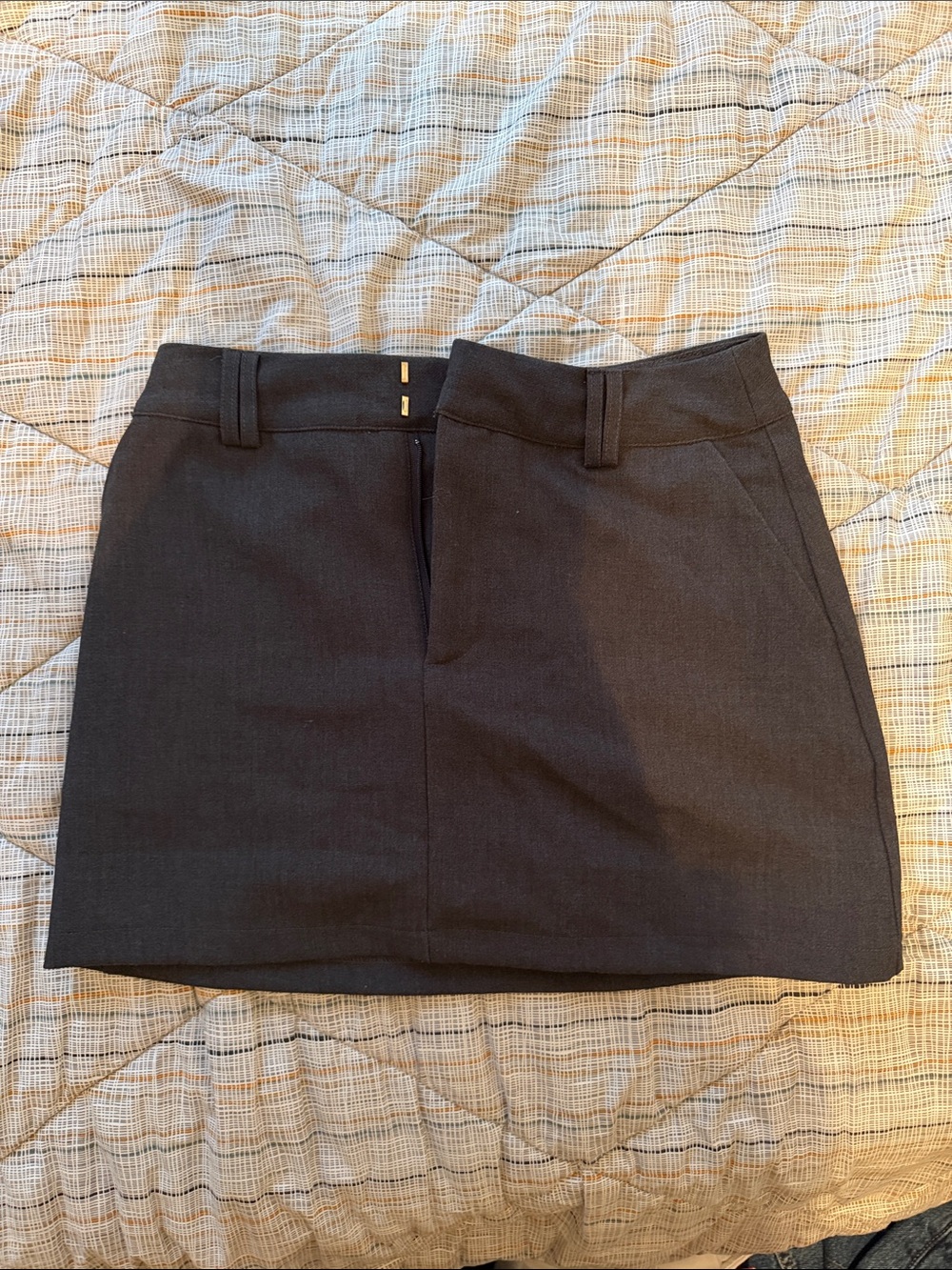 Dissh Dark Gray Women's Straight Mini Skort